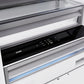 ZLINE Autograph 72" 39.6 cu. ft. Panel Ready French Door Built-In Bottom Freezer Refrigerator with Water Dispensers and Ice Makers and Matte Black Accents, RBITZ-72-MB