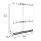 ZLINE 60 In. 32.2 cu. Ft. Panel Ready Built-In 4-Door French Door Refrigerator with Internal Water and Ice Dispenser, RBIV-60