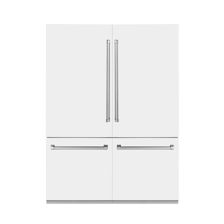 White fridge freezer with deals ice and water dispenser