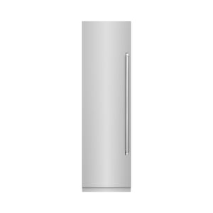 ZLINE 24" 12.4 cu. ft. Column Freezer in Stainless Steel with Graphite Gray Interior, RCFV-304-24