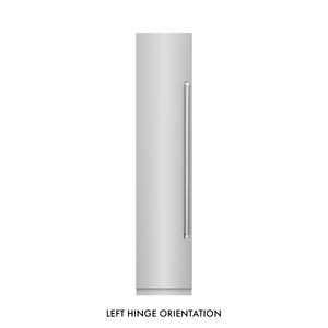 ZLINE 18" 8.6 cu. ft. Left Hinge Column Freezer in Stainless Steel with Graphite Gray Interior, RCFVL-304-18