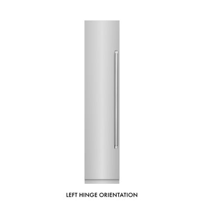 ZLINE 18" 8.6 cu. ft. Left Hinge Column Freezer in Stainless Steel with Graphite Gray Interior, RCFVL-304-18