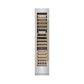 ZLINE Autograph 18" 9.0 cu. ft. Triple Zone 68 Bottle Left Hinge Column Wine Cooler in Stainless Steel with Champagne Bronze Accents, RCWVLZ-30418-CB