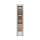 ZLINE Autograph 18" 9.0 cu. ft. Triple Zone 68 Bottle Left Hinge Column Wine Cooler in Stainless Steel with Polished Gold Accents, RCWVLZ-30418-G