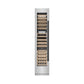 ZLINE Autograph 18" 9.0 cu. ft. Triple Zone 68 Bottle Left Hinge Column Wine Cooler in Stainless Steel with Matte Black Accents, RCWVLZ-30418-MB