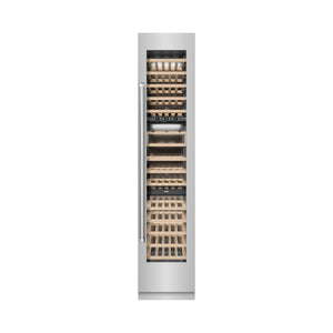 ZLINE 18" 9.0 cu. ft. Triple Zone 68 Bottle Right Hinge Column Wine Cooler in Stainless Steel, RCWVR-304-18