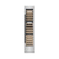 ZLINE Autograph 18" 9.0 cu. ft. Triple Zone 68 Bottle Right Hinge Column Wine Cooler in Stainless Steel with Matte Black Accents, RCWVRZ-30418-MB