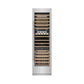 ZLINE Autograph 24" 12.4 cu. ft. Triple Zone 100 Bottle Column Wine Cooler in Stainless Steel and Polished Gold Accents, RCWVZ-304-24-G