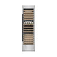 ZLINE Autograph 24" 12.4 cu. ft. Triple Zone 100 Bottle Column Wine Cooler in Stainless Steel and Matte Black Accents, RCWVZ-304-24-MB