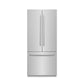 ZLINE 36" 19.6 cu. ft. French Door Built-In Bottom Freezer Refrigerator with Water Dispenser and Ice Maker in Stainless Steel with Graphite Gray Interior, GRBIV-304-36