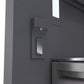 ZLINE Autograph 36" 19.6 cu. ft. French Door Built-In Bottom Freezer Refrigerator with Water Dispenser and Ice Maker in Stainless Steel with Graphite Gray Interior and Matte Black Accents, GRBIVZ-304-36MB