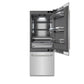 ZLINE Autograph 30" 16.1 cu. ft. Built-In Bottom Freezer Refrigerator with Water Dispenser and Ice Maker in Stainless Steel with Graphite Gray Interior and Polished Nickel Helix Handles, GRBIVZ-30430KPN