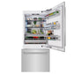 ZLINE 36" 19.8 cu. ft. Built-In Bottom Freezer Refrigerator with Water Dispenser and Ice Maker in Stainless Steel, RBIT-304-36