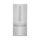 ZLINE 36 In. 19.6 cu. ft. Built-In 3-Door French Door Refrigerator with Internal Water and Ice Dispenser in Stainless Steel, RBIV-304-36