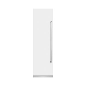 ZLINE 24" 12.4 cu. ft. Column Freezer in White Matte with Graphite Gray Interior, RCFV-WM-24