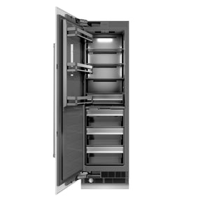 ZLINE 24" 12.4 cu. ft. Column Freezer in White Matte with Graphite Gray Interior, RCFV-WM-24