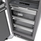 ZLINE 18" 8.6 cu. ft. Left Hinge Column Freezer in White Matte with Graphite Gray Interior, RCFVL-WM-18