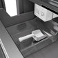 ZLINE 18" 8.6 cu. ft. Left Hinge Column Freezer in White Matte with Graphite Gray Interior, RCFVL-WM-18