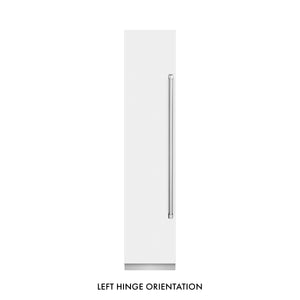 ZLINE 18" 8.6 cu. ft. Left Hinge Column Freezer in White Matte with Graphite Gray Interior, RCFVL-WM-18