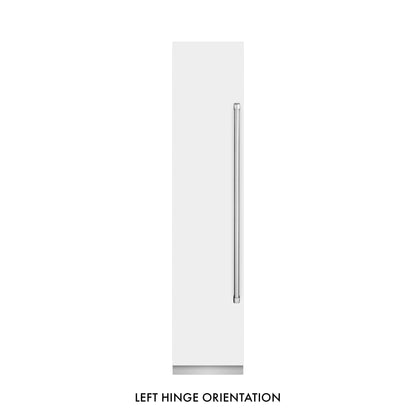 ZLINE 18" 8.6 cu. ft. Left Hinge Column Freezer in White Matte with Graphite Gray Interior, RCFVL-WM-18