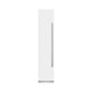 ZLINE 18" 8.6 cu. ft. Left Hinge Column Freezer in White Matte with Graphite Gray Interior, RCFVL-WM-18