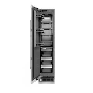 ZLINE 18" 8.6 cu. ft. Left Hinge Column Freezer in White Matte with Graphite Gray Interior, RCFVL-WM-18