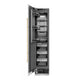 ZLINE Autograph 18" 8.6 cu. ft. Left Hinge Column Freezer in White Matte with Graphite Gray Interior and Polished Gold Accents, RCFVLZ-WM-18-G