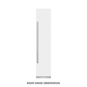 ZLINE 18" 8.6 cu. ft. Right Hinge Column Freezer in White Matte with Graphite Gray Interior, RCFVR-WM-18