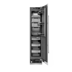 ZLINE 18" 8.6 cu. ft. Right Hinge Column Freezer in White Matte with Graphite Gray Interior, RCFVR-WM-18