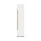 ZLINE Autograph 18" 8.6 cu. ft. Right Hinge Column Freezer in White Matte with Graphite Gray Interior and Champagne Bronze Accents, RCFVRZ-WM-18-CB