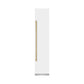 ZLINE Autograph 18" 8.6 cu. ft. Right Hinge Column Freezer in White Matte with Graphite Gray Interior and Polished Gold Accents, RCFVRZ-WM-18-G