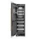 ZLINE Autograph 24" 12.4 cu. ft. Column Freezer in White Matte with Graphite Gray Interior and Polished Gold Accents, RCFVZ-WM-24-G