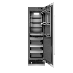 ZLINE 24" 12.5 cu. ft. Column Refrigerator in White Matte with Graphite Gray Interior, RCRV-WM-24
