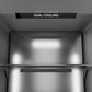 ZLINE Autograph 24" 12.5 cu. ft. Column Refrigerator in White Matte with Graphite Gray Interior and Polished Gold Accents, RCRVZ-WM-24-G