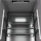 ZLINE Autograph 24" 12.5 cu. ft. Column Refrigerator in White Matte with Graphite Gray Interior and Polished Gold Accents, RCRVZ-WM-24-G