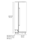 ZLINE Autograph 24" 12.5 cu. ft. Column Refrigerator in White Matte with Graphite Gray Interior and Polished Gold Accents, RCRVZ-WM-24-G