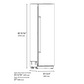 ZLINE Autograph 24" 12.5 cu. ft. Column Refrigerator in White Matte with Graphite Gray Interior and Matte Black Accents, RCRVZ-WM-24-MB