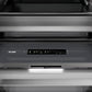 ZLINE Autograph 30" 16.7 cu. ft. Column Refrigerator in White Matte with Graphite Gray Interior and Polished Gold Accents, RCRVZ-WM-30-G