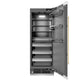 ZLINE Autograph 30" 16.7 cu. ft. Column Refrigerator in White Matte with Graphite Gray Interior and Polished Gold Accents, RCRVZ-WM-30-G