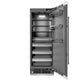ZLINE Autograph 30" 16.7 cu. ft. Column Refrigerator in White Matte with Graphite Gray Interior and Matte Black Accents, RCRVZ-WM-30-MB