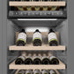 ZLINE 18" 9.0 cu. ft. Triple Zone 68 Bottle Left Hinge Column Wine Cooler in White Matte, RCWVL-WM-18