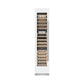 ZLINE 18" 9.0 cu. ft. Triple Zone 68 Bottle Left Hinge Column Wine Cooler in White Matte, RCWVL-WM-18