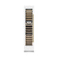 ZLINE Autograph 18" 9.0 cu. ft. Triple Zone 68 Bottle Left Hinge Column Wine Cooler in White Matte with Champagne Bronze Accents, RCWVLZ-WM-18-CB