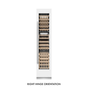 ZLINE 18" 9.0 cu. ft. Triple Zone 68 Bottle Right Hinge Column Wine Cooler in White Matte, RCWVR-WM-18