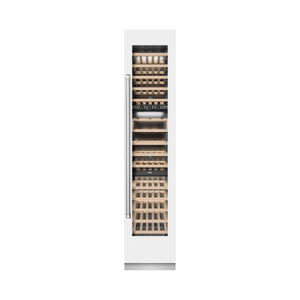 ZLINE 18" 9.0 cu. ft. Triple Zone 68 Bottle Right Hinge Column Wine Cooler in White Matte, RCWVR-WM-18