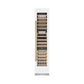ZLINE Autograph 18" 9.0 cu. ft. Triple Zone 68 Bottle Right Hinge Column Wine Cooler in White Matte with Polished Gold Accents, RCWVRZ-WM-18-G