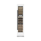 ZLINE Autograph 18" 9.0 cu. ft. Triple Zone 68 Bottle Right Hinge Column Wine Cooler in White Matte with Matte Black Accents, RCWVRZ-WM-18-MB