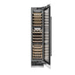 ZLINE Autograph 18" 9.0 cu. ft. Triple Zone 68 Bottle Right Hinge Column Wine Cooler in White Matte with Matte Black Accents, RCWVRZ-WM-18-MB