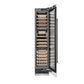 ZLINE Autograph 18" 9.0 cu. ft. Triple Zone 68 Bottle Right Hinge Column Wine Cooler in White Matte with Matte Black Accents, RCWVRZ-WM-18-MB