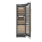 ZLINE Autograph 24" 12.4 cu. ft. Triple Zone 100 Bottle Column Wine Cooler in White Matte and Champagne Bronze Accents, RCWVZ-WM-24-CB